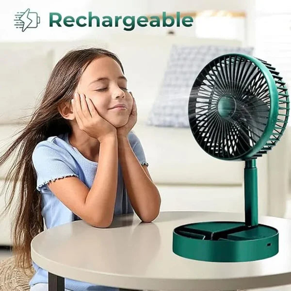 Telescope Rechargeable Fan – 1 Best Portable Rechargeable Fan for Travel & Home