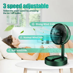 Telescope Rechargeable Fan – 1 Best Portable Rechargeable Fan for Travel & Home